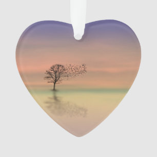 Tree Blowing in the Wind Ornament