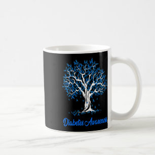 Tree Blue Ribbon Diabetes Awareness  Coffee Mug