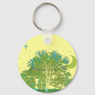 Tree Blues Keychain