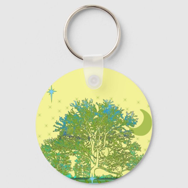 Tree Blues Keychain (Front)