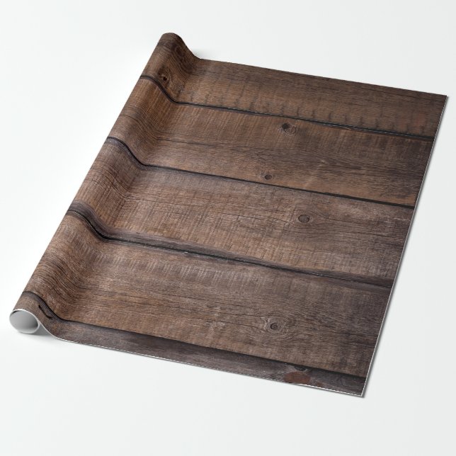 Tree boards background rustic wrapping paper (Unrolled)