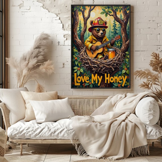 Tree-Bop Bear: Nestled Rocker Poster (Creator Uploaded)