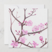 Tree branch blossoming with pink flowers in spring