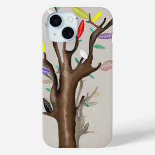Tree branch colourful leafs Ruth Fitta  iPhone 15 Case