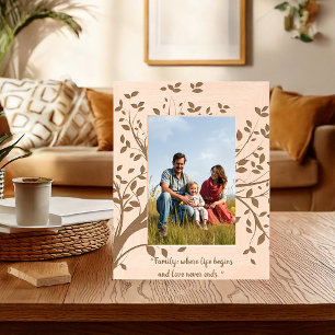 Tree branch custom etched frames