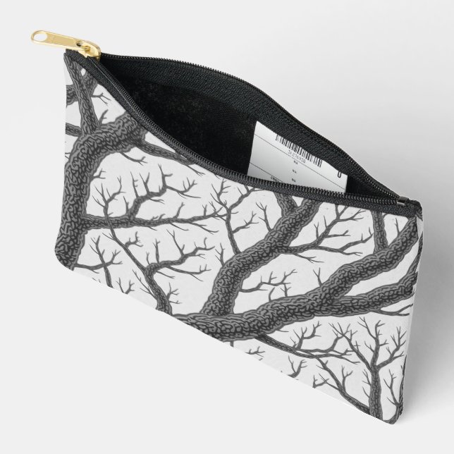 Tree Branch Print Cut Sew Bag (Open)