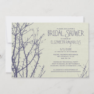 Tree Branches Bridal Shower Invitations