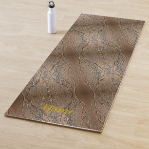 Tree Branches Brown Personalized Yoga Mat