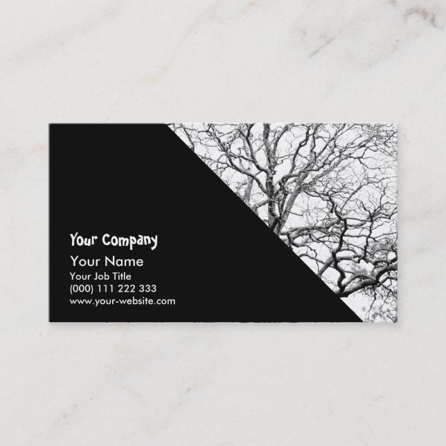 Tree branches business card (Front)