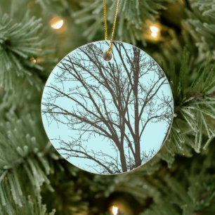 Tree Branches Ceramic Ornament