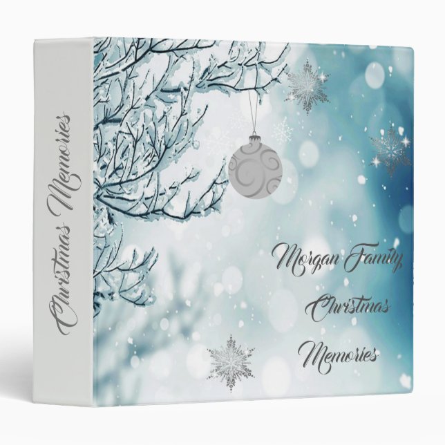 Tree Branches, Christmas Ball,Snowflakes,Snow Binder (Front/Spine)