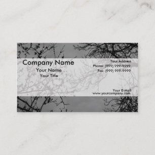 Tree branches on a dark sky. business card