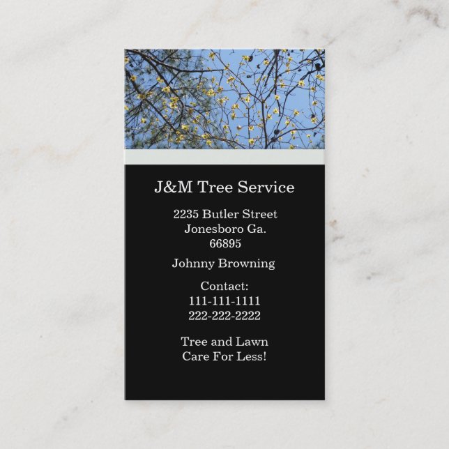 Tree Business Card (Front)