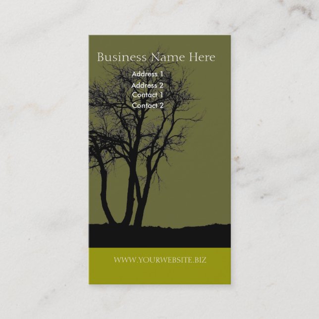 Tree Business Card (Front)