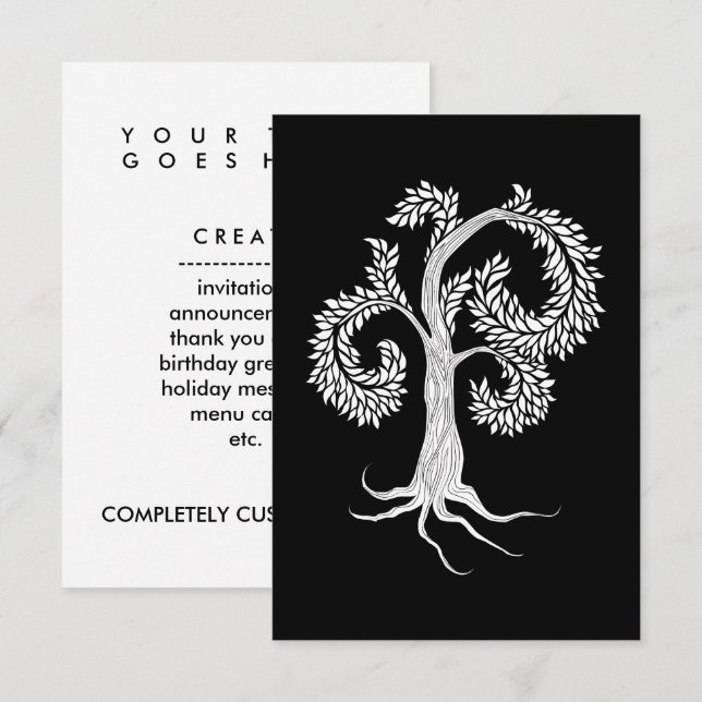 tree by abbey foster invitation (Front/Back)
