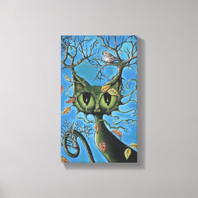 Tree Cat wrapped canvas (Front)