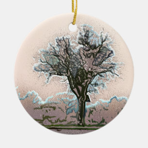 TREE CERAMIC ORNAMENT