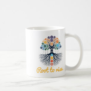 Tree Chakras ~ Root To Rise ~ Zen Yoga Chakra Medi Coffee Mug