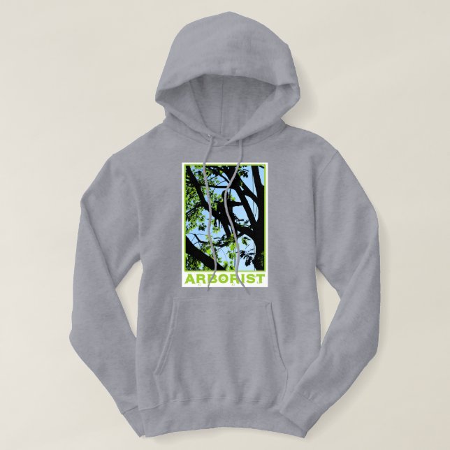 Tree Climber Silhouette: Arborist Hoodie (Design Front)