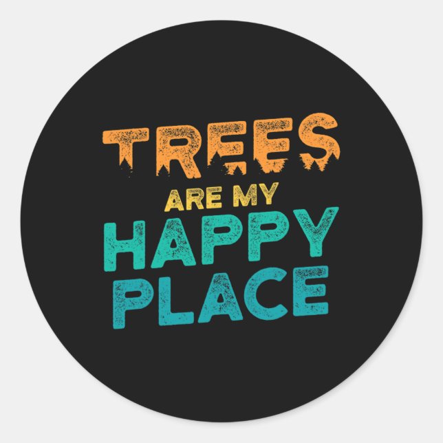 Tree Climbing _2  Classic Round Sticker (Front)