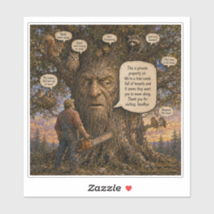 Tree Condo Tenants Cartoon – Nature Speaks Up!