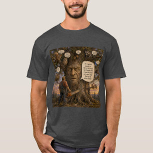 Tree Condo Tenants Cartoon – Nature Speaks Up! T-Shirt
