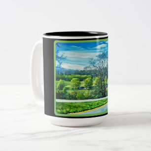 Tree Covered Landscape Mug