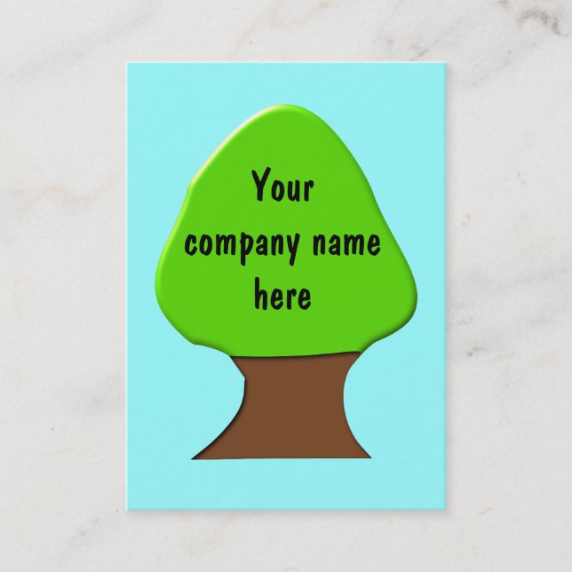 Tree Customizable Business Card (Front)