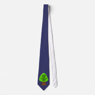 Tree Customizable Business Motto Tie