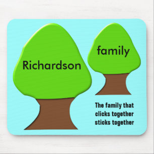 Tree Customizable Family Tree Mousepad