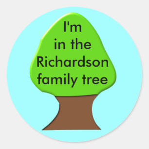 Tree Customizable Family Tree Sticker