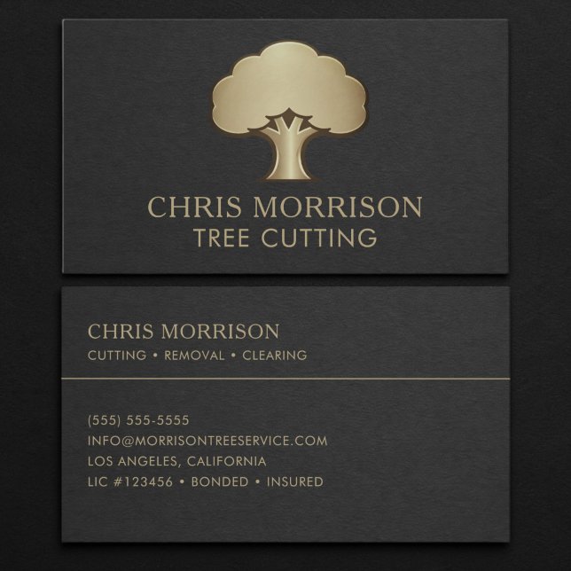 Tree Cutting Business Card (Creator Uploaded)