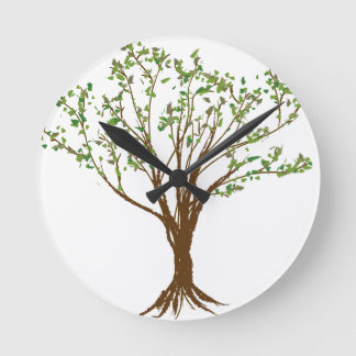 Tree Drawing Round Clock