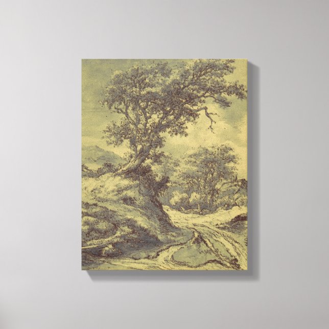 Tree Drawing Vintage Art - Altered Digital Print (Front)