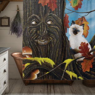 Tree Ent Cat Autumn Fantasy