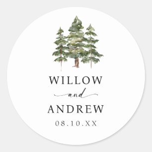 Tree Envelope Seal Sticker