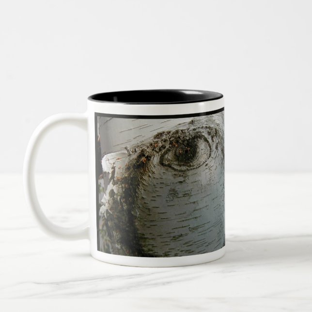 Tree Eyes II Two-Tone Coffee Mug (Left)