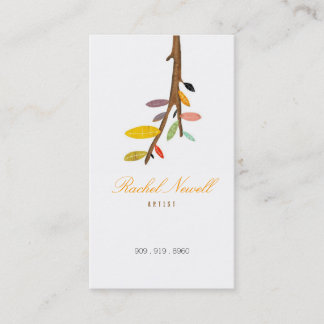 TREE FACEBOOK AND ETSY HANDMADE LOGO BUSINESS CARD