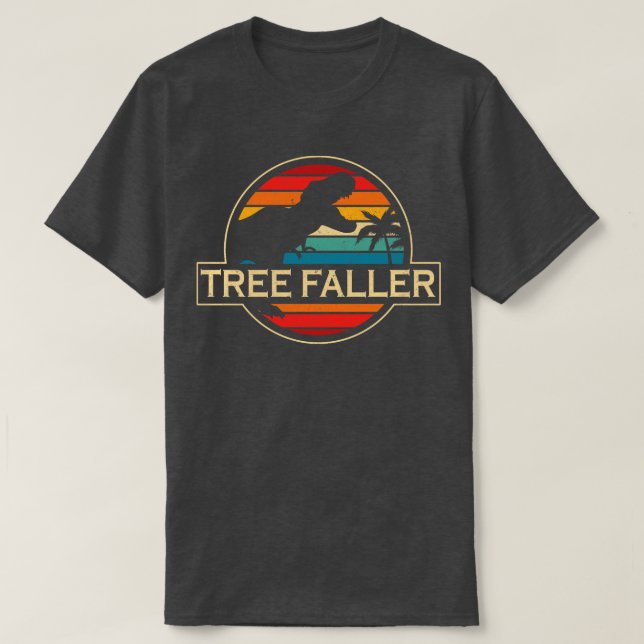Tree Faller Dinosaur T-Shirt (Design Front)