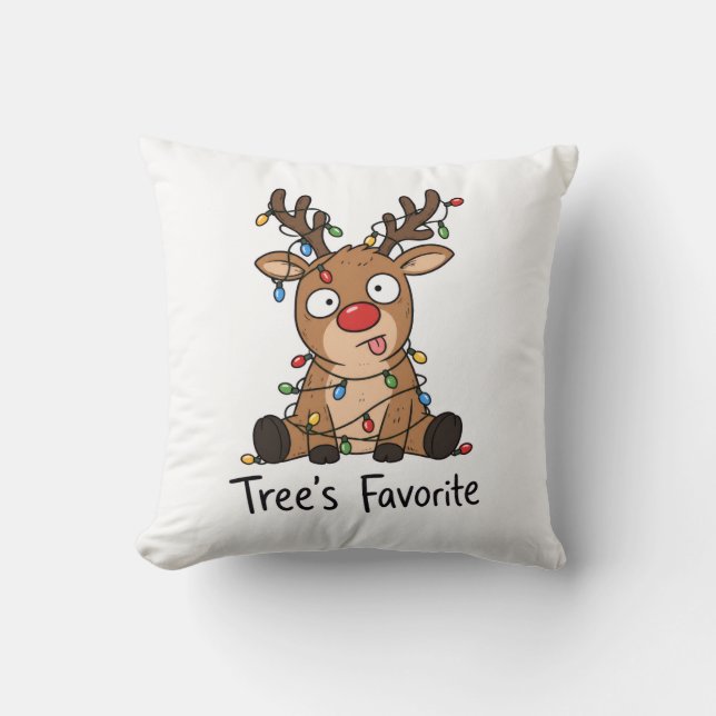 tree favourite  throw pillow (Front)