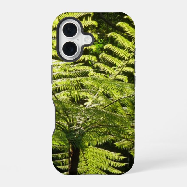 Tree Fern in the Rainforest iPhone 16 Case (Back)