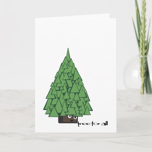 tree for all greetings! holiday card (Front)