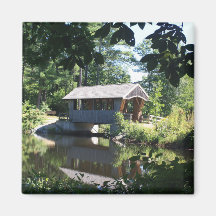 Tree-Framed Covered Bridge Magnet