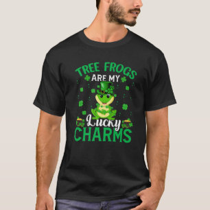 Tree Frog Are My Lucky Charms Tree Frog St. Patric T-Shirt