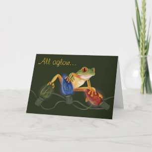 Tree Frog Christmas Card