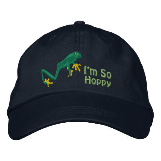 Tree Frog Embroidered Baseball Hat