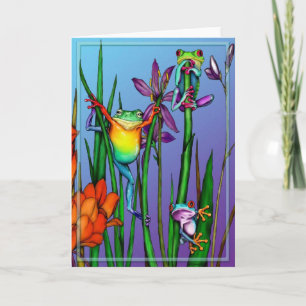 Tree Frog Garden Card