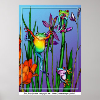 Tree Frog Garden Poster