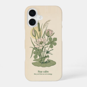 Tree Frog Lily Pond Line Art Phone Case