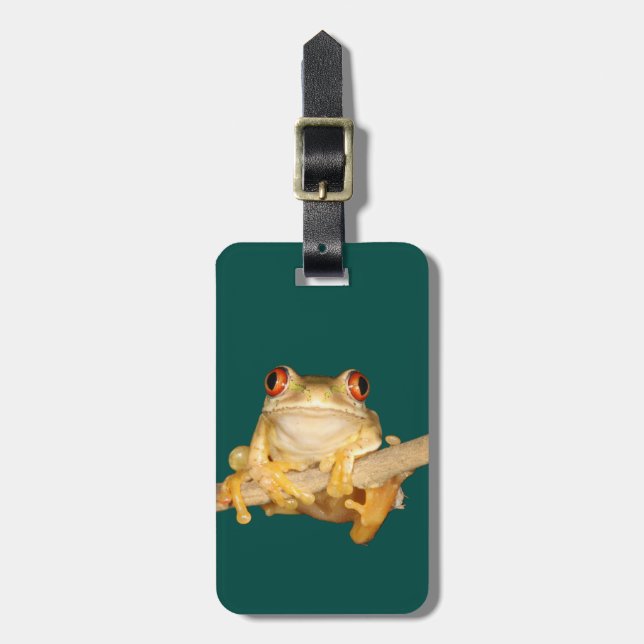 Tree Frog Luggage Tag (Front Vertical)